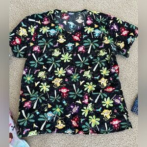 Monkey scrub top